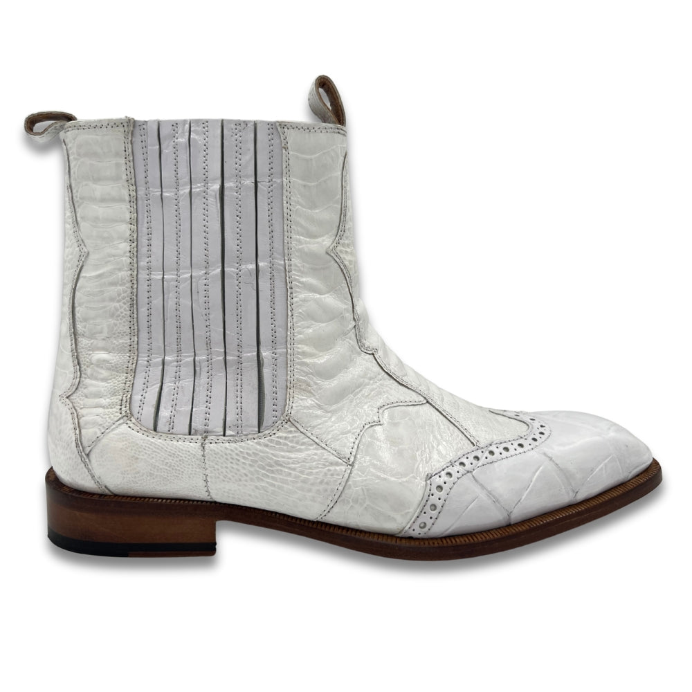 Mauri 1092 Alligator and Ostrich Leg Boot | Cellini Uomo