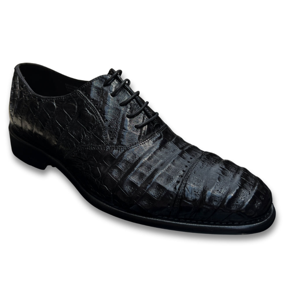 Calzoleria Toscana Caiman Cap-Toe Dress-Up Shoes - Cellini Uomo 