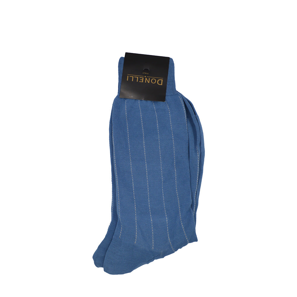 Men's Cotton Socks Sapphire Blue - Cellini Uomo 