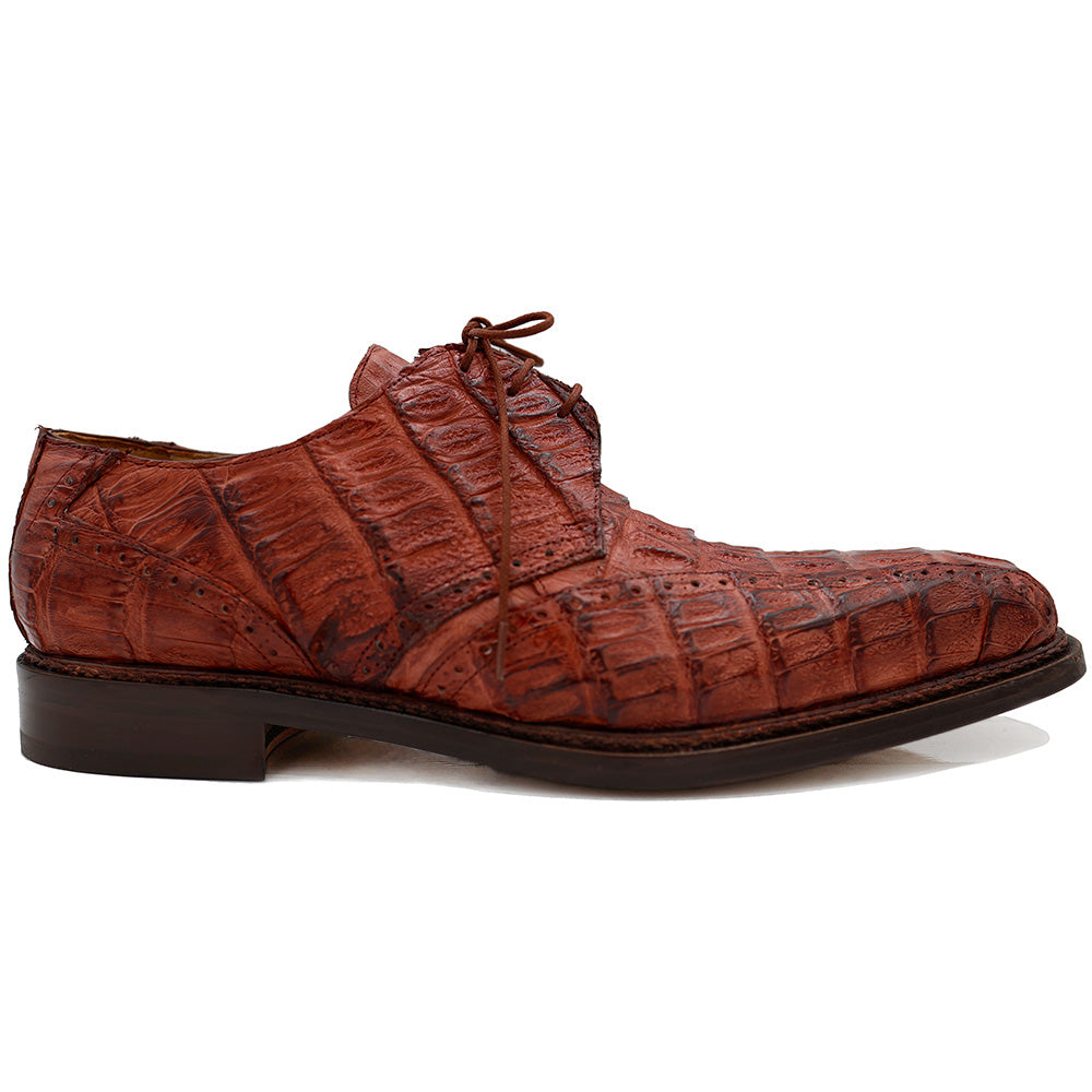 Mauri 2670 Caiman Hornback Gold Dress Shoes - Cellini Uomo 
