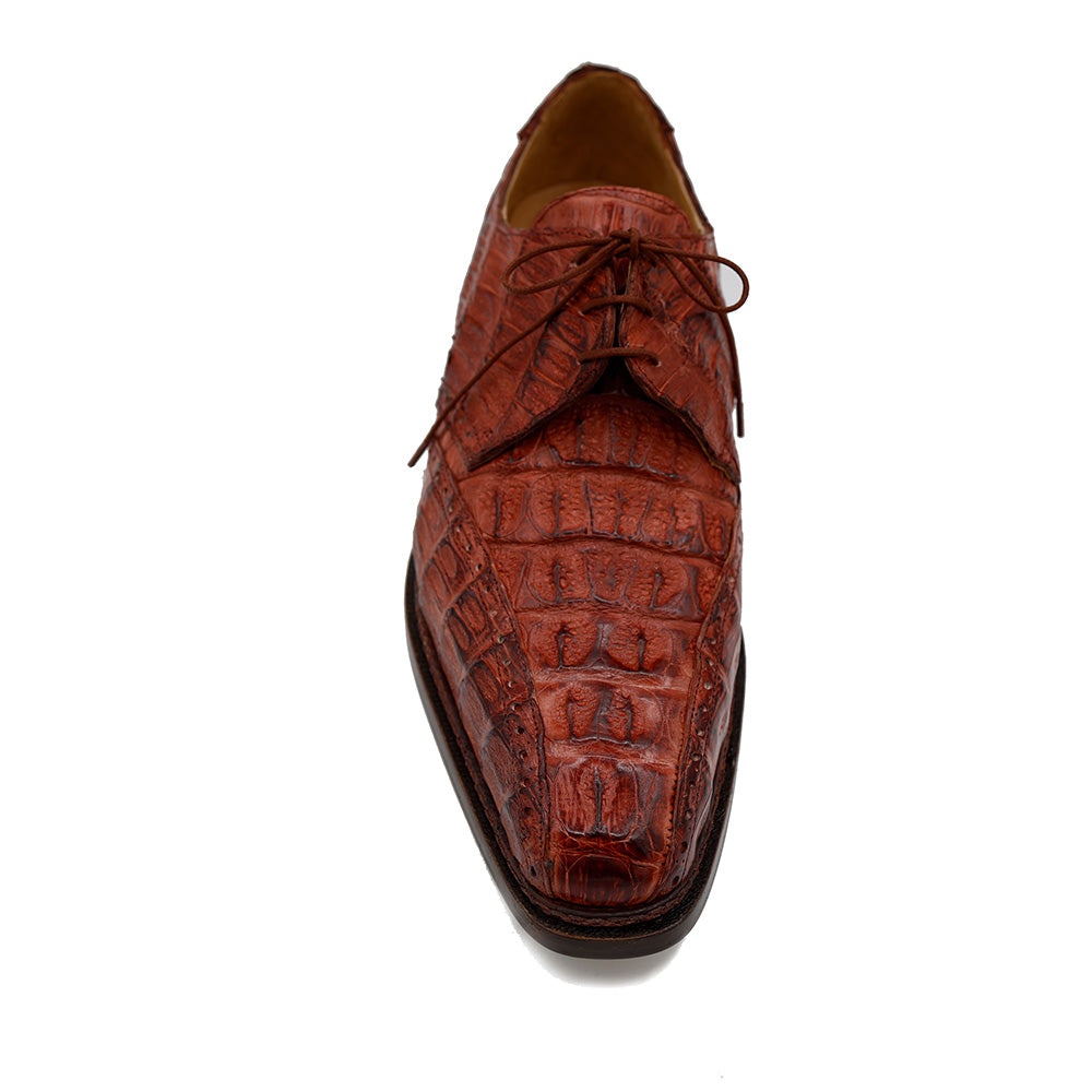 Mauri 2670 Caiman Hornback Gold Dress Shoes - Cellini Uomo 