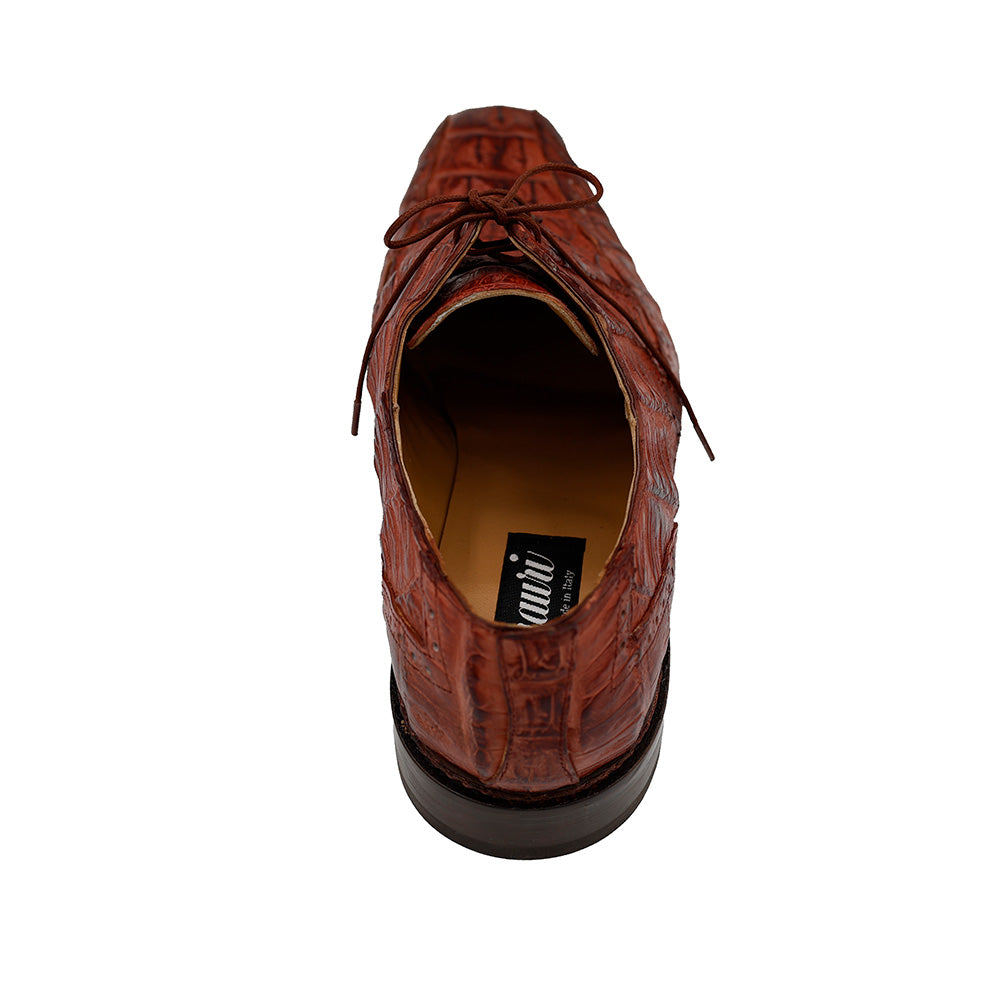 Mauri 2670 Caiman Hornback Gold Dress Shoes - Cellini Uomo 