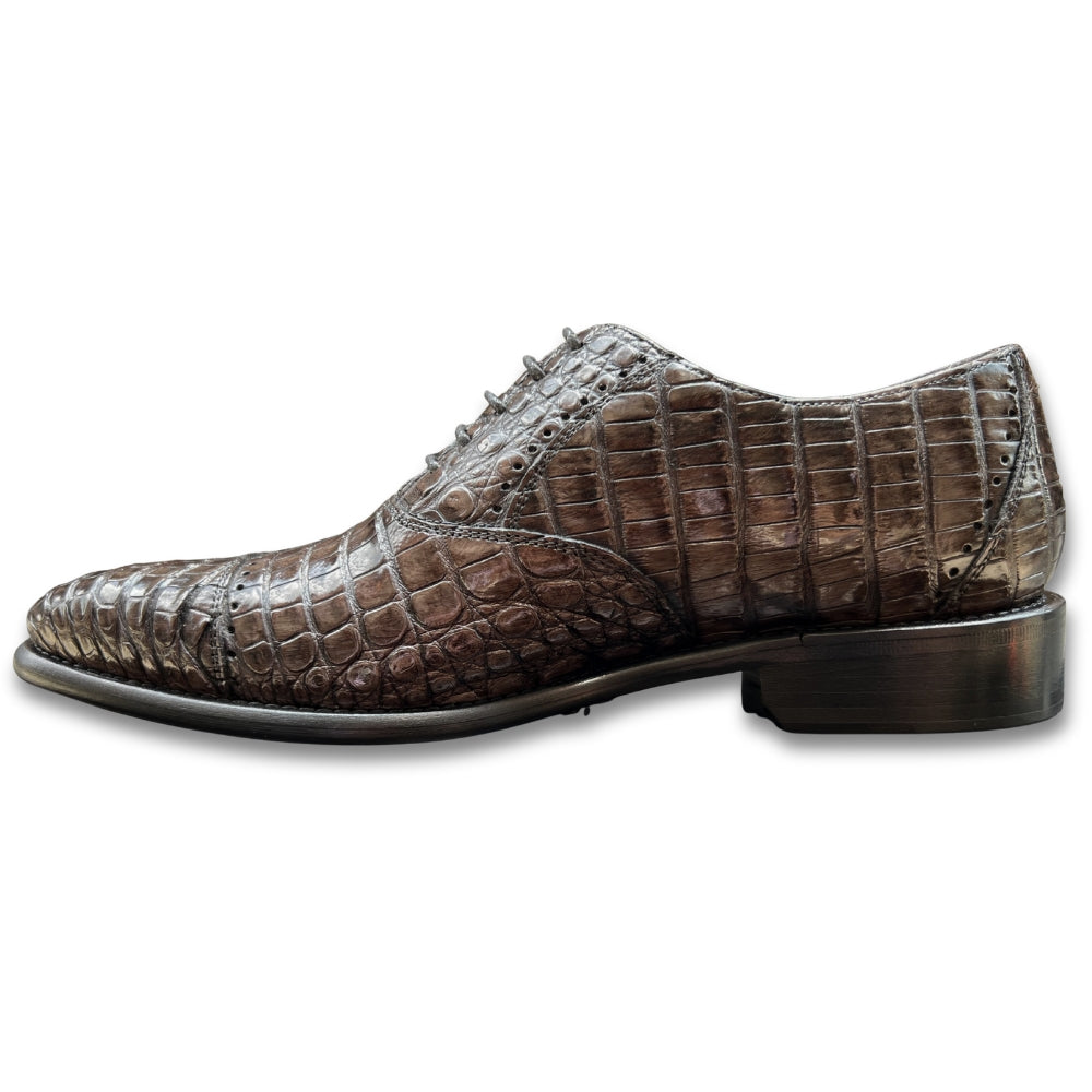 Calzoleria Toscana Caiman Cap-Toe Dress-Up Shoes - Cellini Uomo 