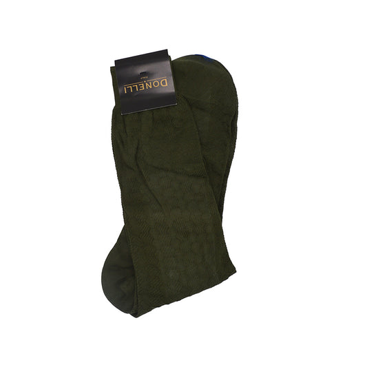 Men's Cotton Socks Olive - Cellini Uomo 