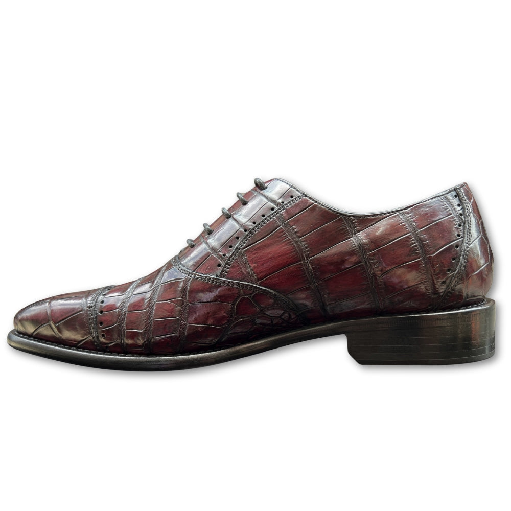 Calzoleria Toscana Caiman Cap-Toe Dress-Up Shoes - Cellini Uomo 