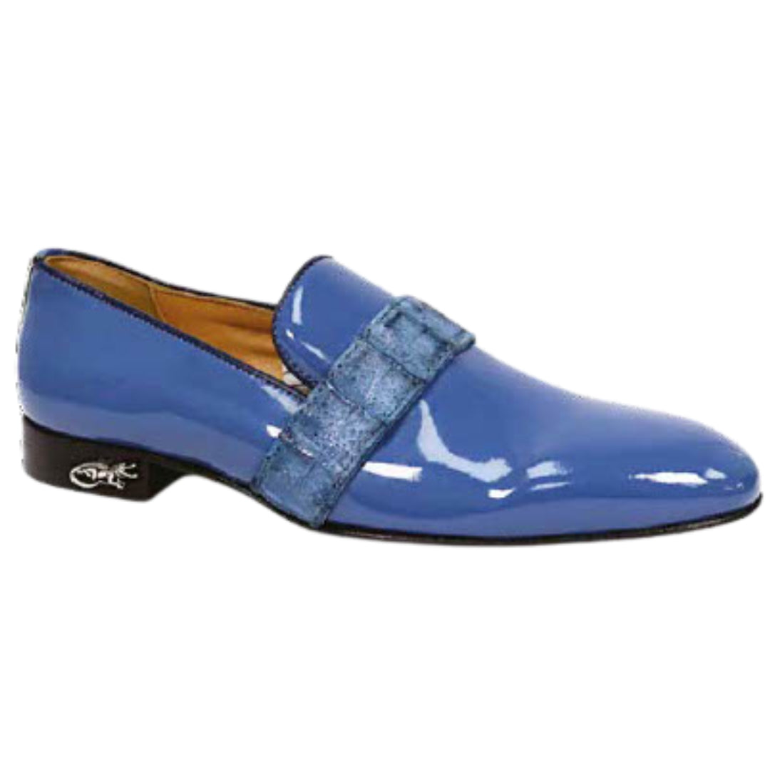 Mauri 4709 Patent Leather and Horn-back Loafer