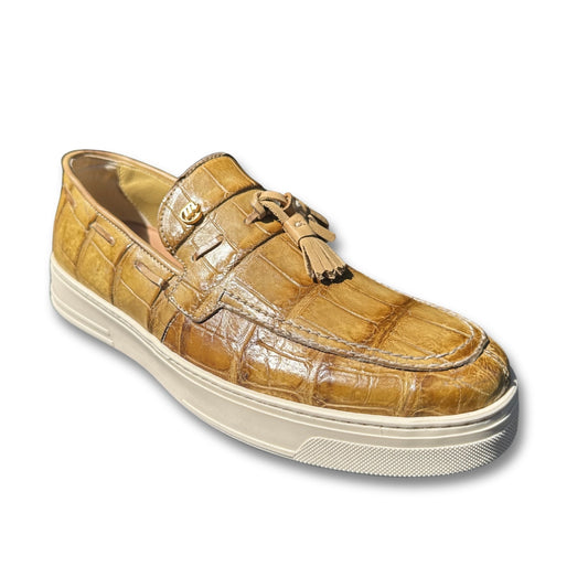 Mauri 8800 Alligator Calf Hand Painted Sneakers - Cellini Uomo 