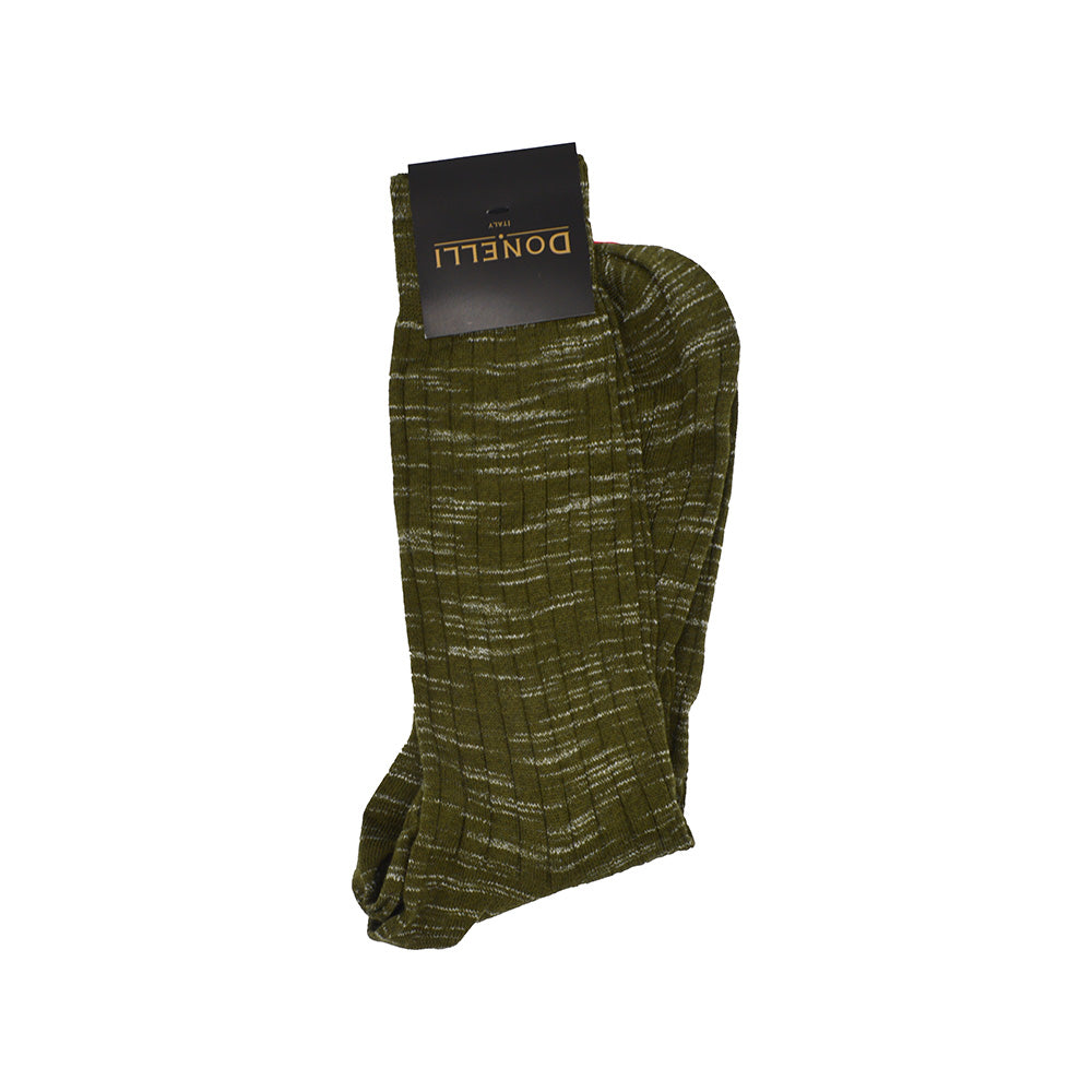 Men's Cotton Socks Olive Design - Cellini Uomo 