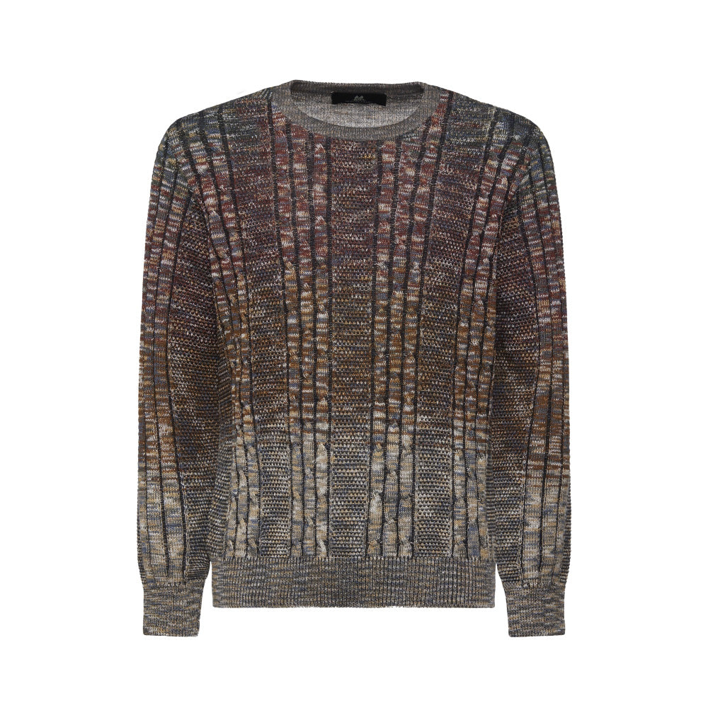 Montechiaro Multi-Colored Italian Sweater 30073510M - Cellini Uomo 