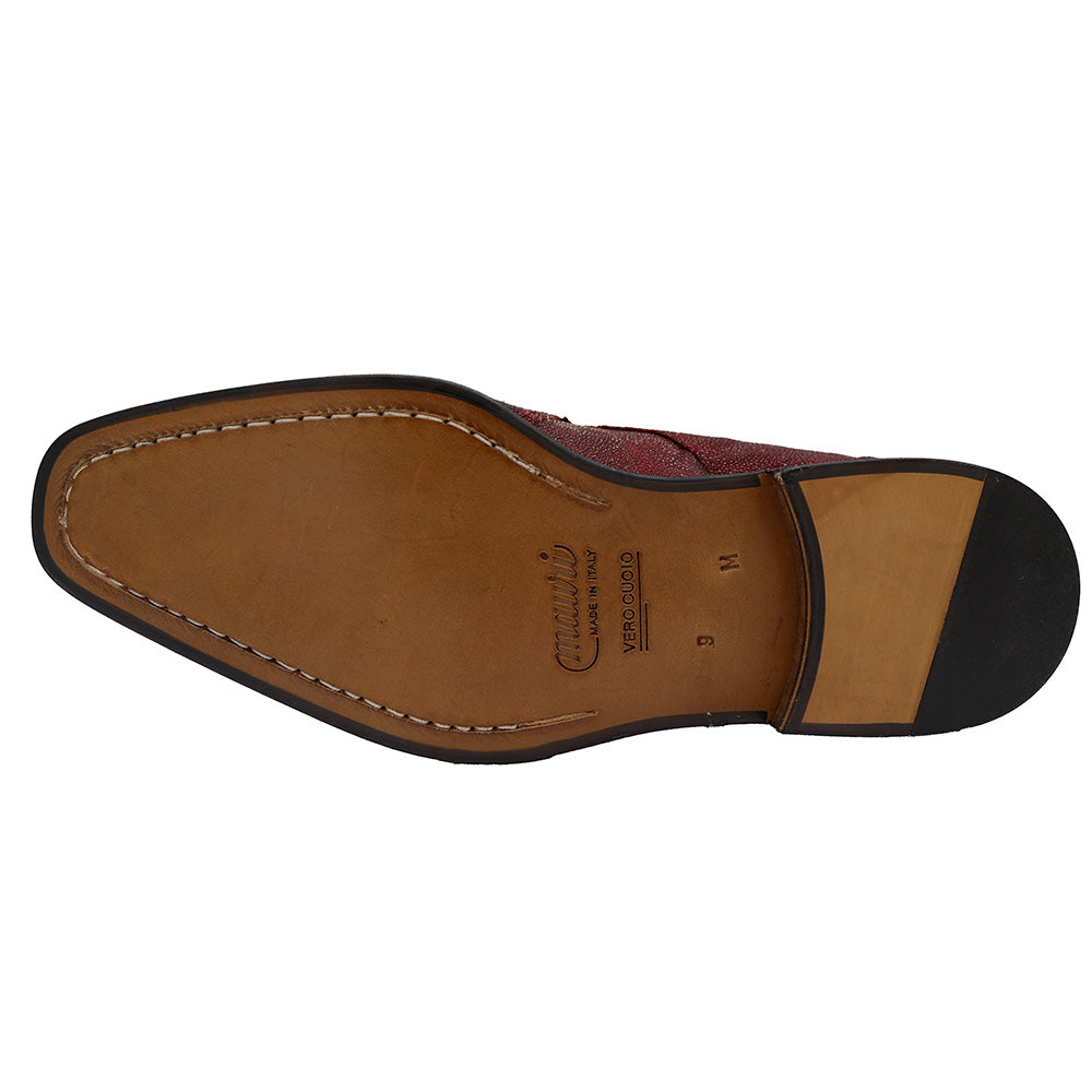 Mauri 3281 Stingray Ruby Red Monk Strap - Cellini Uomo 