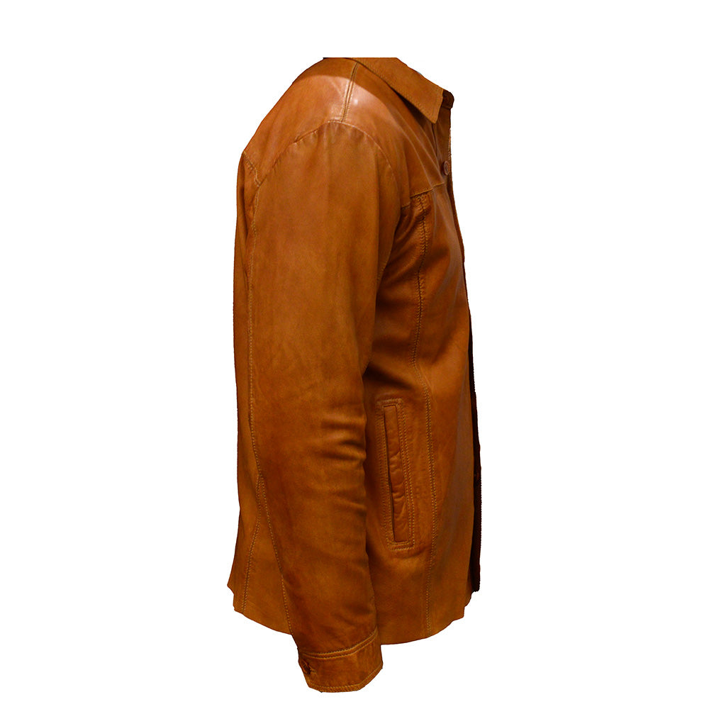 Camel skin leather on sale jacket