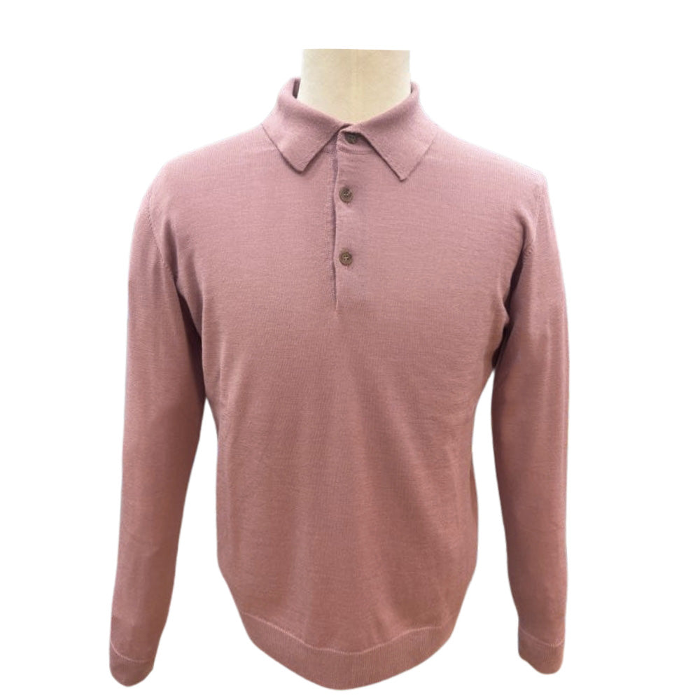 Torras Button Up Knit Polo 1312238R - Cellini Uomo 