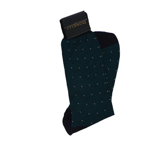 Men's Cotton Socks Dark Teal - Cellini Uomo 