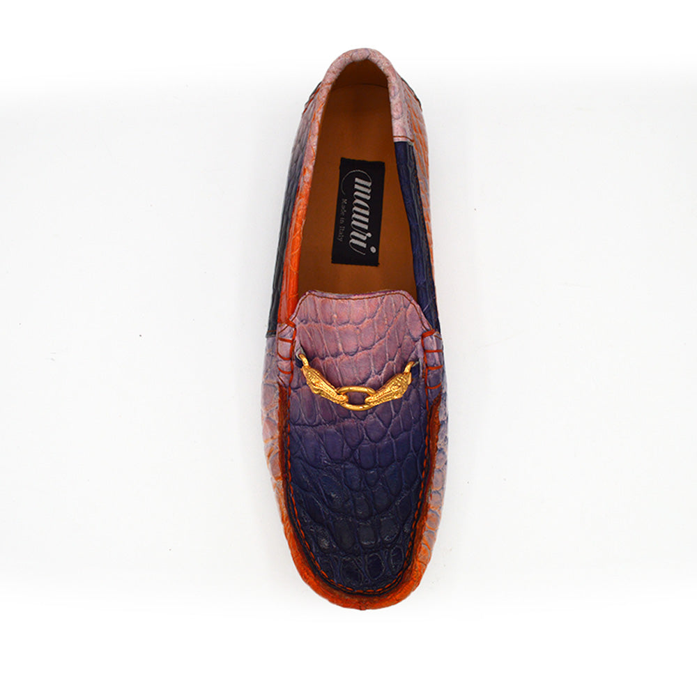 Mauri 3405 Multi Color Alligator Driving Shoe | Cellini Uomo