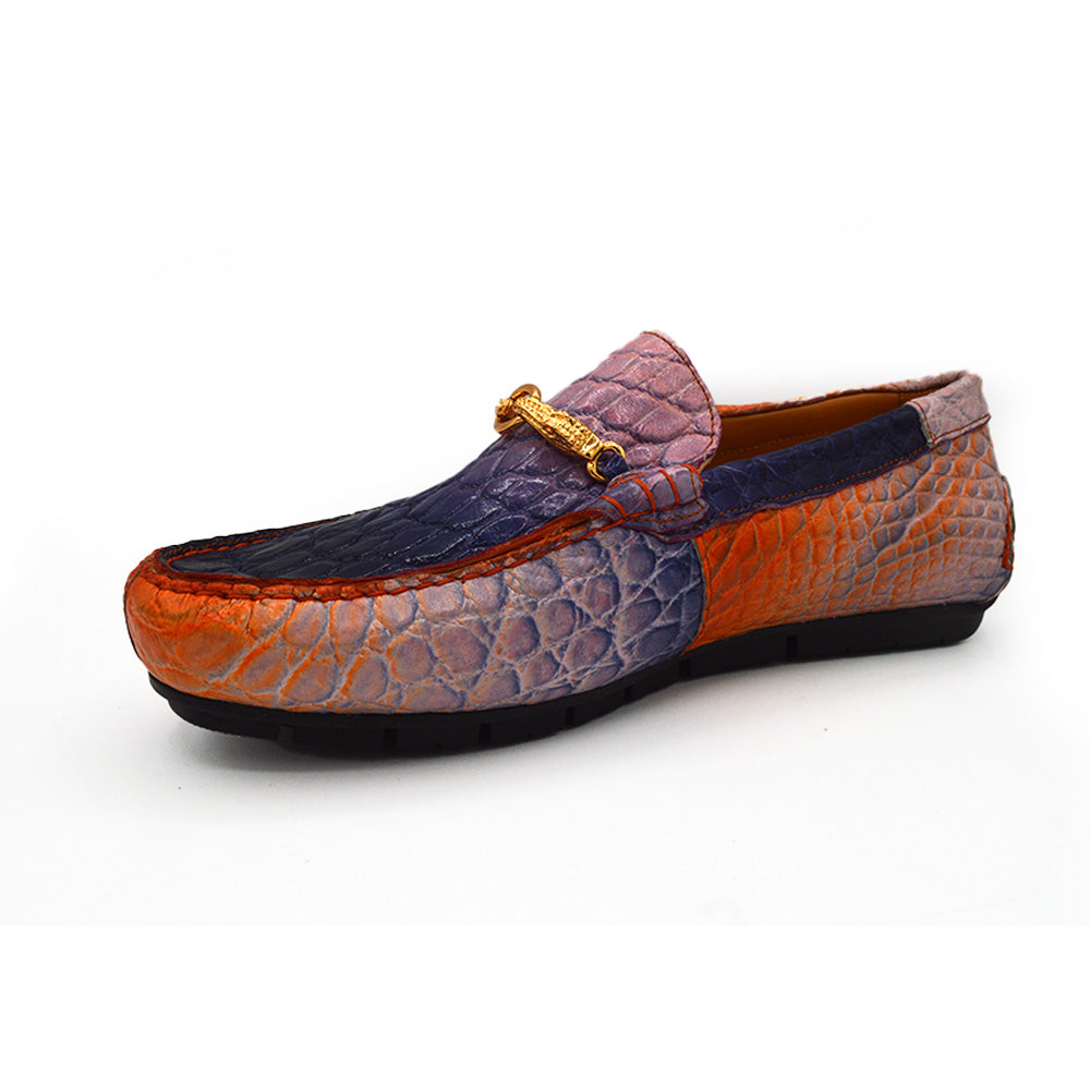 Mauri 3405 Multi Color Alligator Driving Shoe | Cellini Uomo