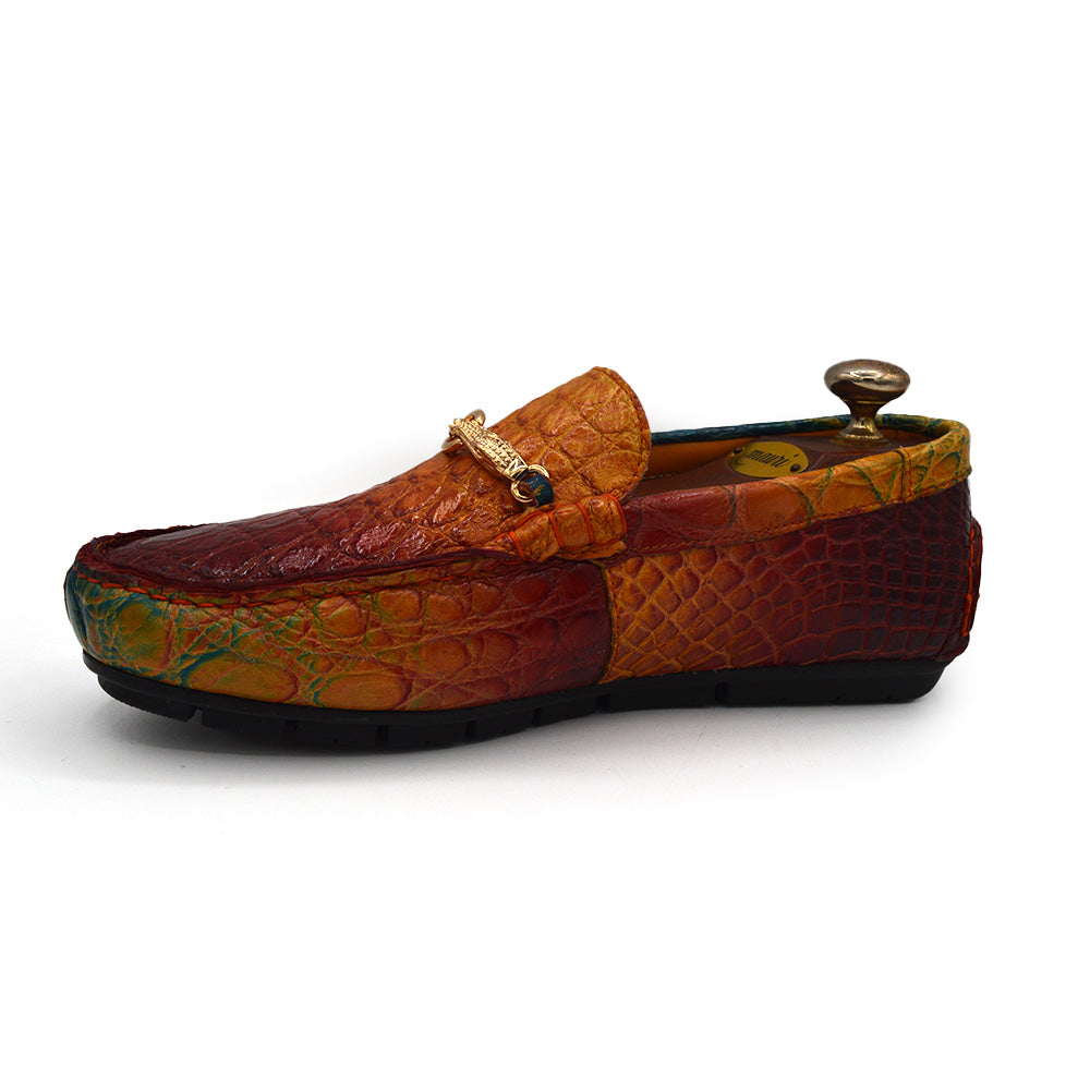 Mauri 3405 Multi Color Alligator Driving Shoe | Cellini Uomo