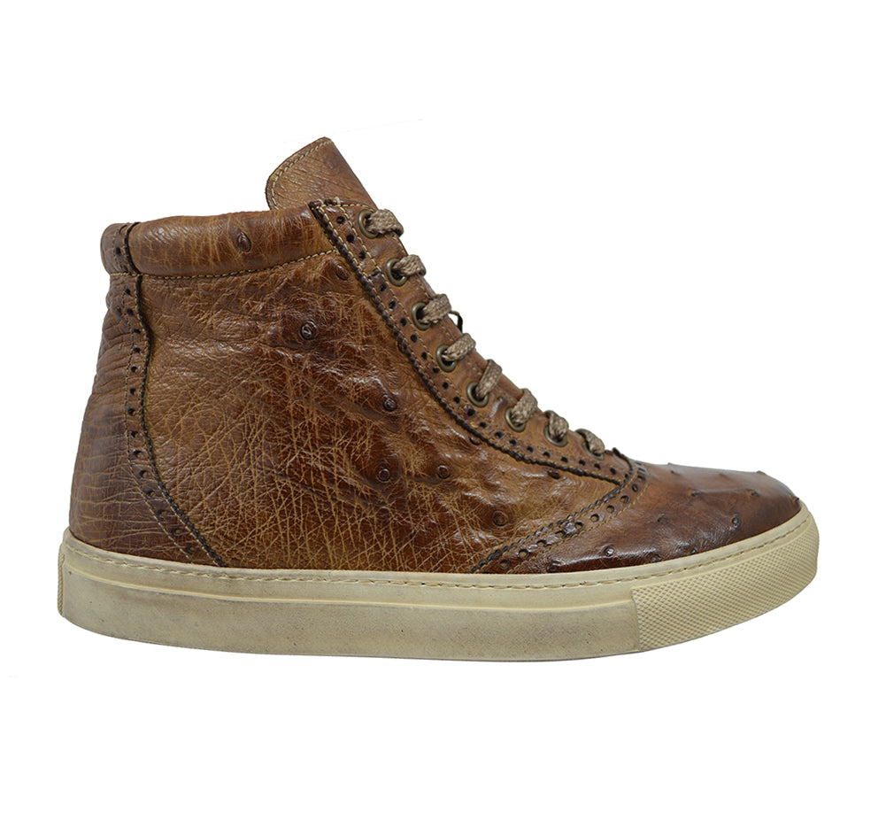 Calzoleria Toscana 3696 Ostrich Sneaker - Cellini Uomo 