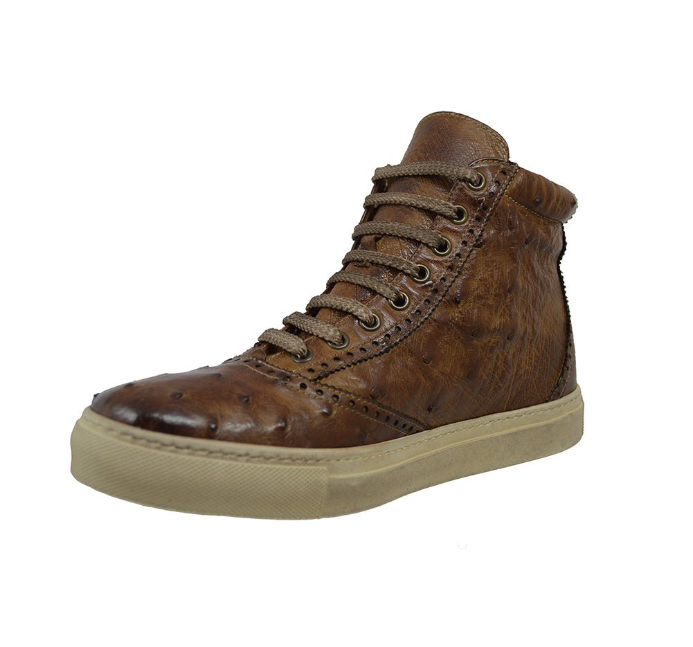 Calzoleria Toscana 3696 Ostrich Sneaker - Cellini Uomo 