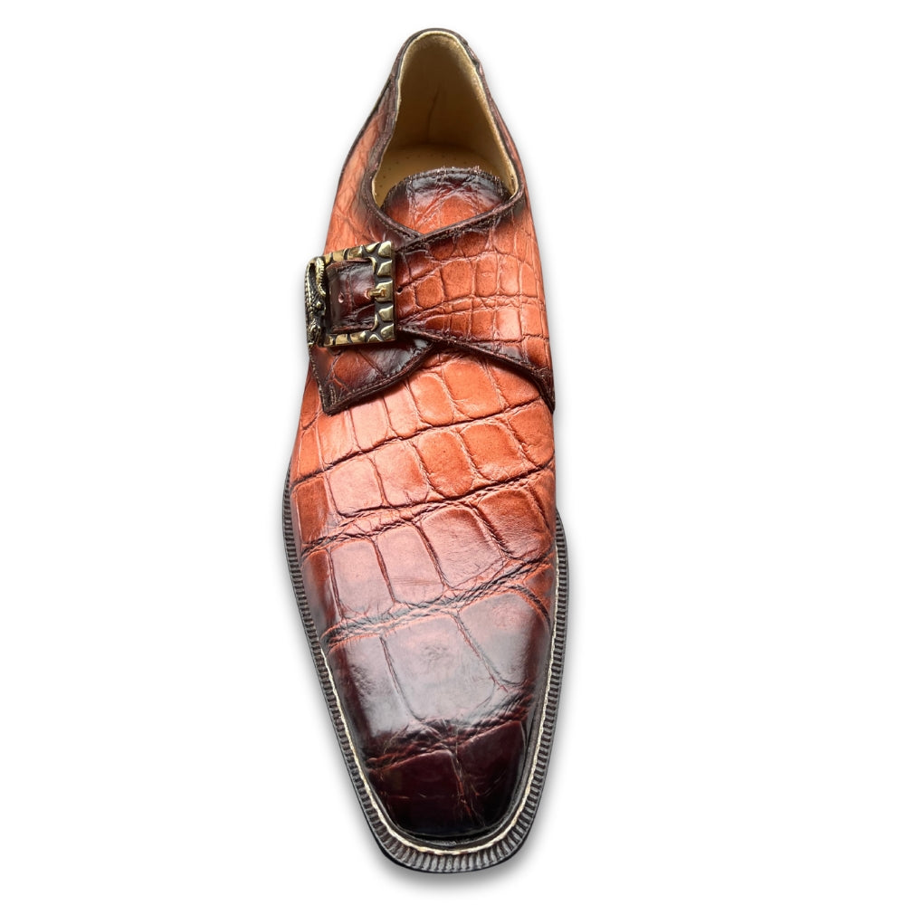 Mauri 3281 Alligator Monk Strap - Cellini Uomo 