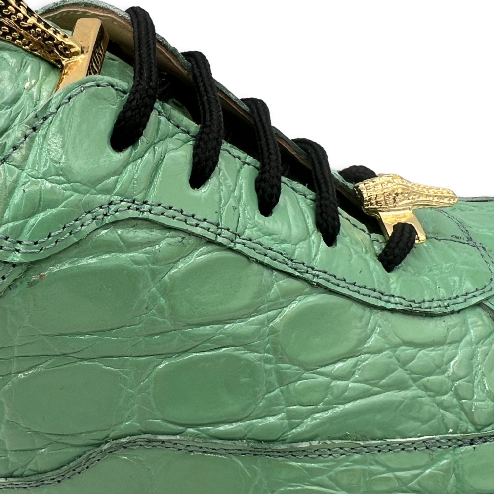 Mauri 8900 Alligator Mint Green Sneakers