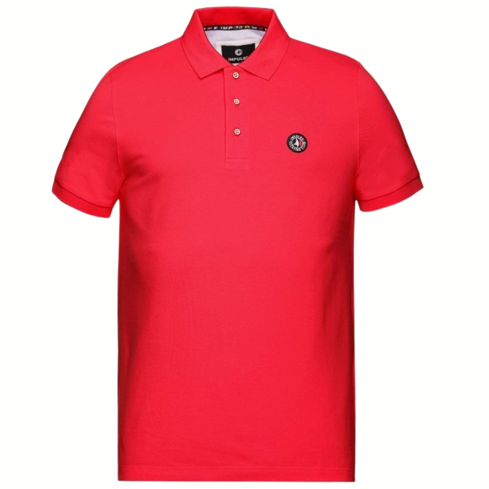 Impulso Polo Club shirt 21040709Y in classic polo style, shown in a close-up of the navy blue fabric and collar detail.