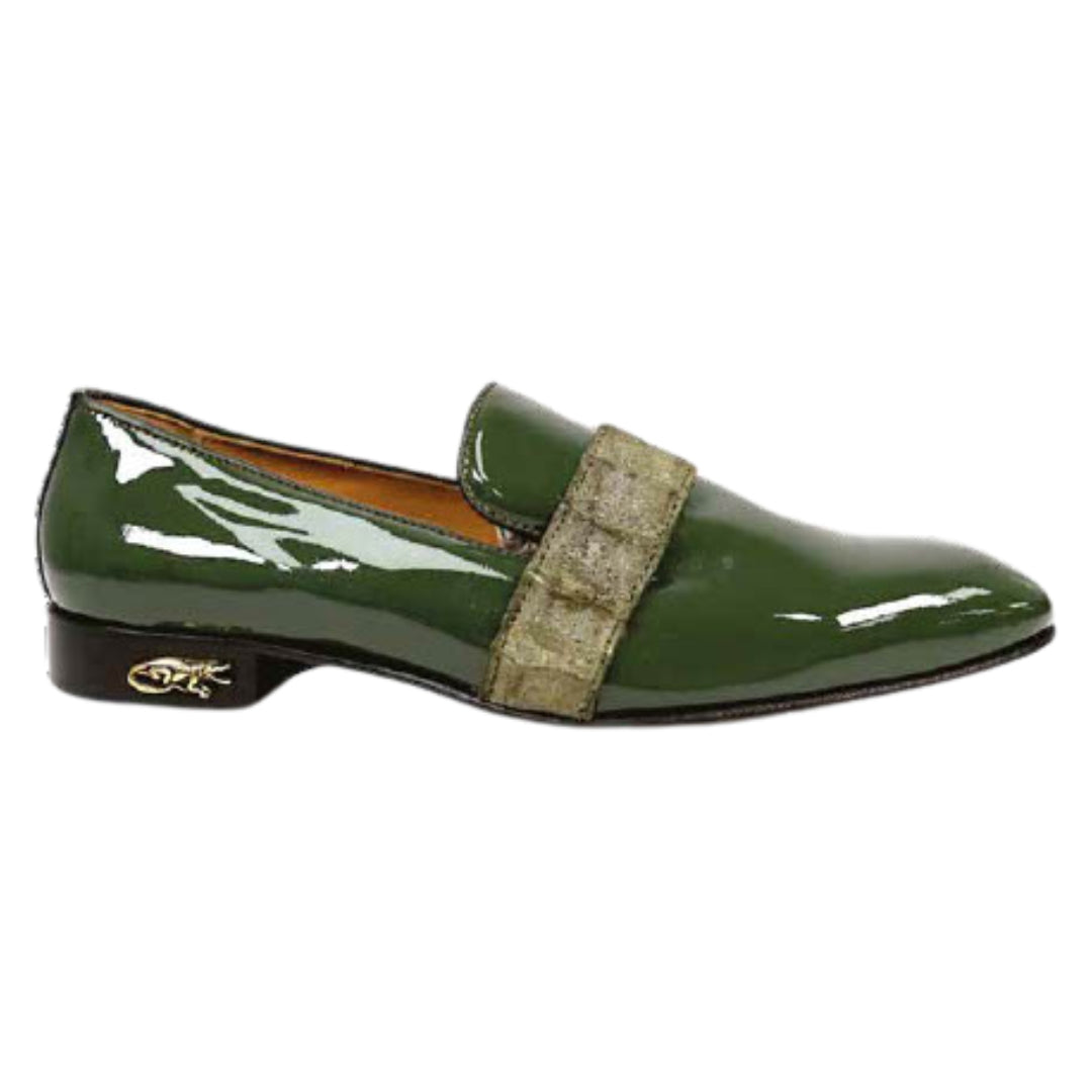 Mauri 4709 Patent Leather and Horn-back Loafer
