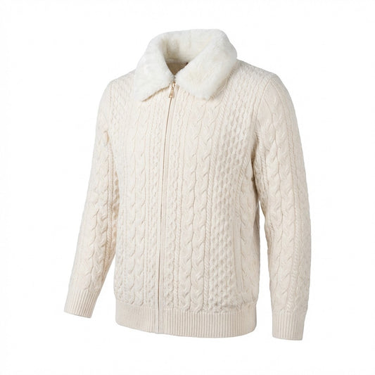 Pristige Fur Collar Zip Up 460 - Cellini Uomo 