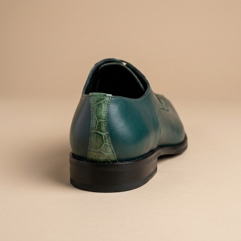 Mauri 4642 Alligator and Leather Lace Up Shoes