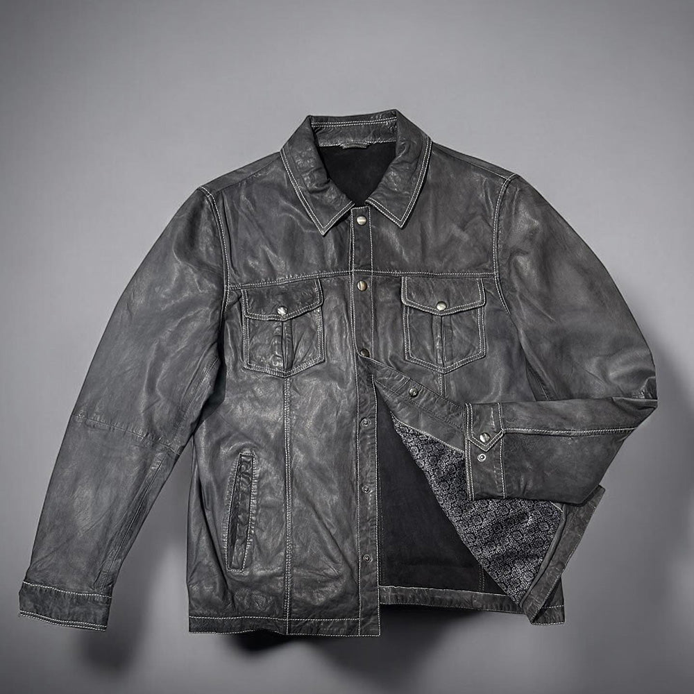 MISSANI LE COLLEZIONI New Leather Shirt Jackets 396428 - Cellini Uomo 