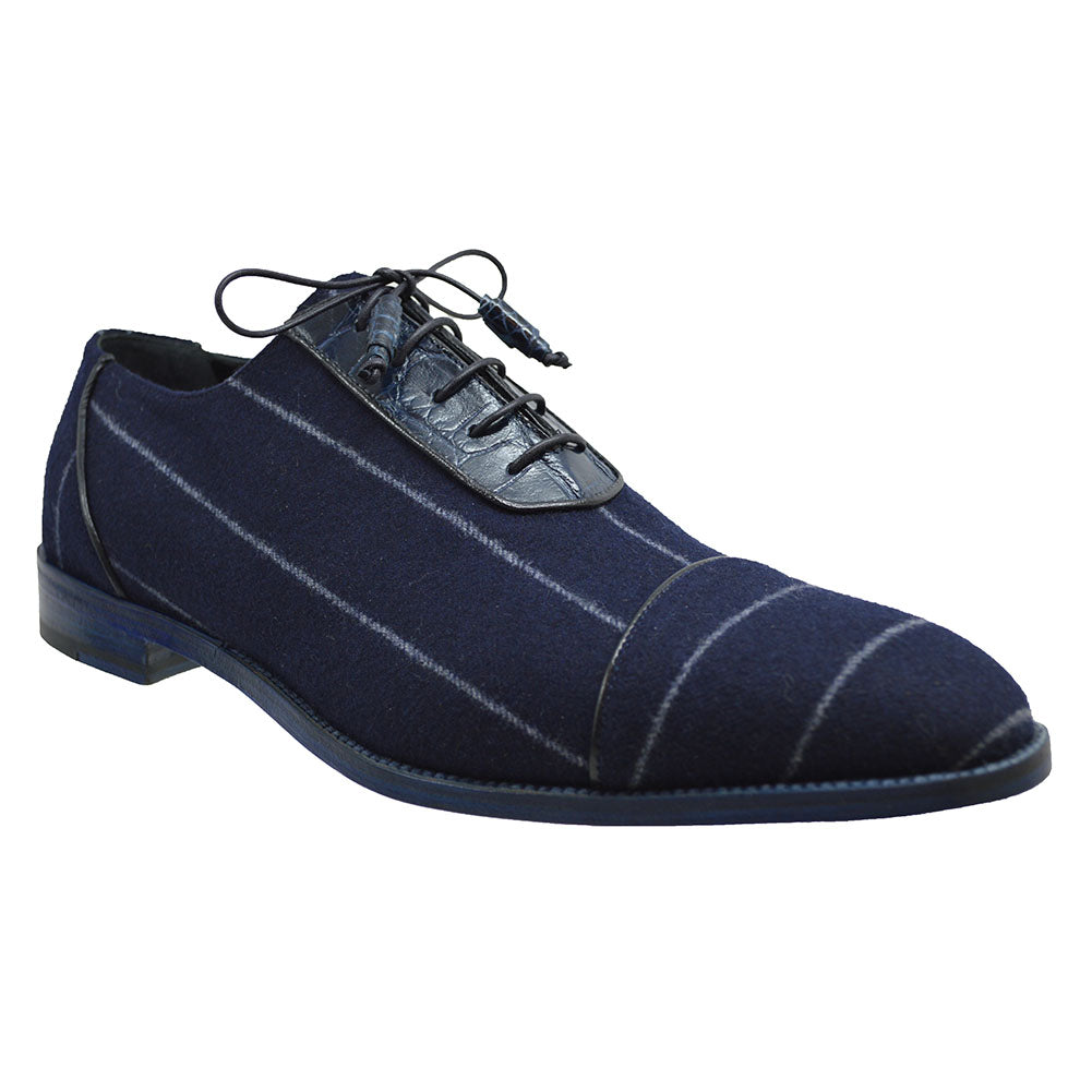 Sheriff Collection Mauri 4769 cashmere lace-up dress shoes with sleek black leather finish.