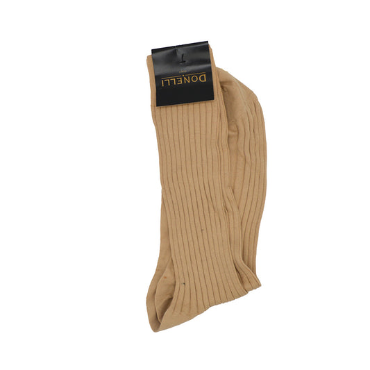 Men's Cotton Socks Light Bright Beige - Cellini Uomo 