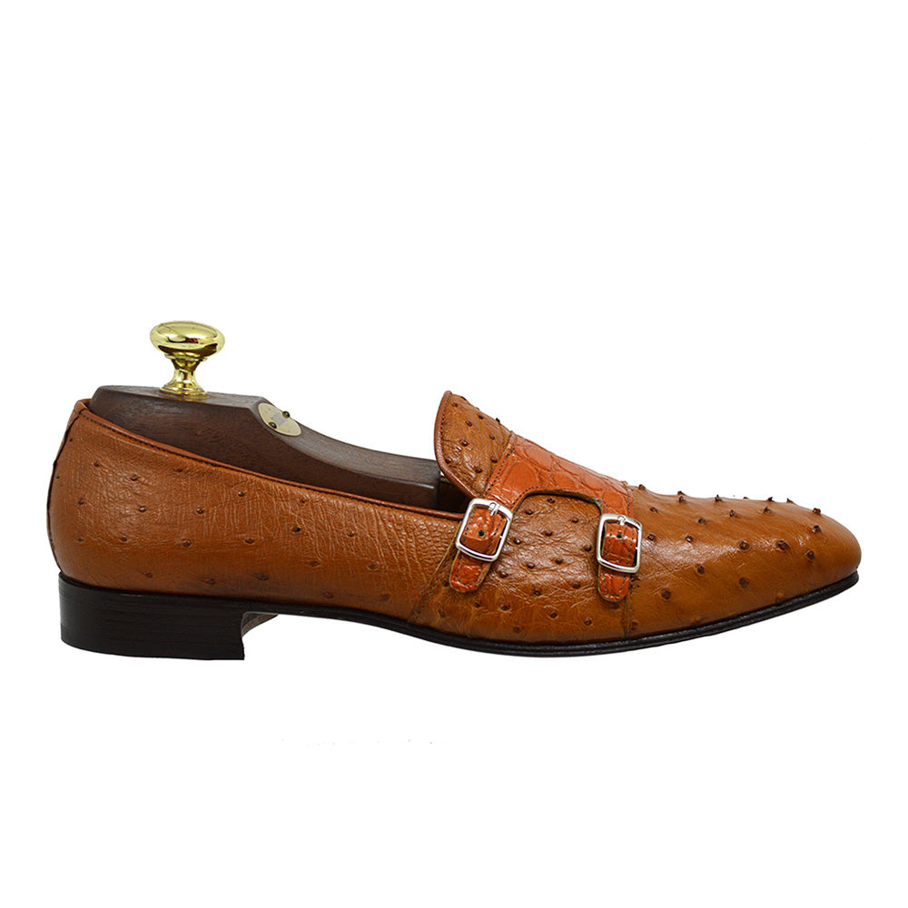 Mauri 8411 Ostrich and Crocodile Loafer