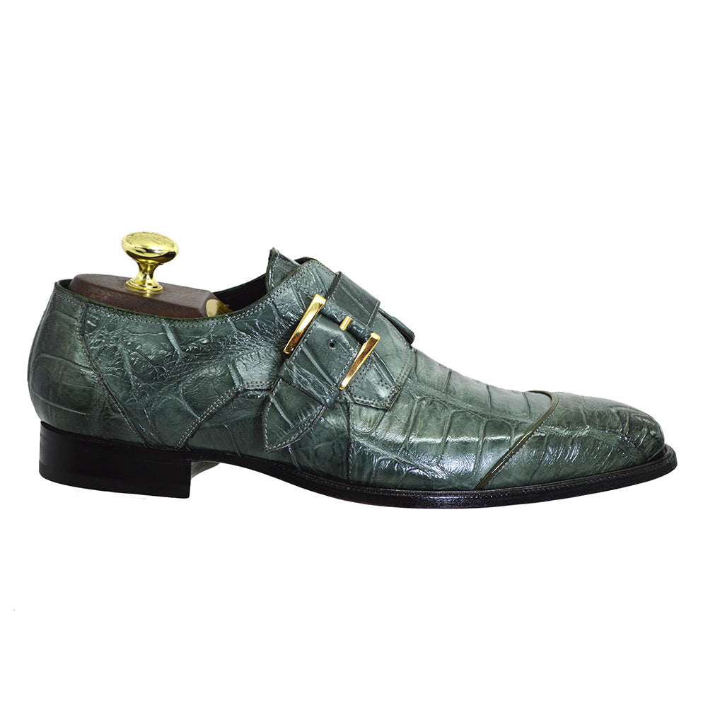 Mauri 4853 Alligator Monk Strap - Cellini Uomo 