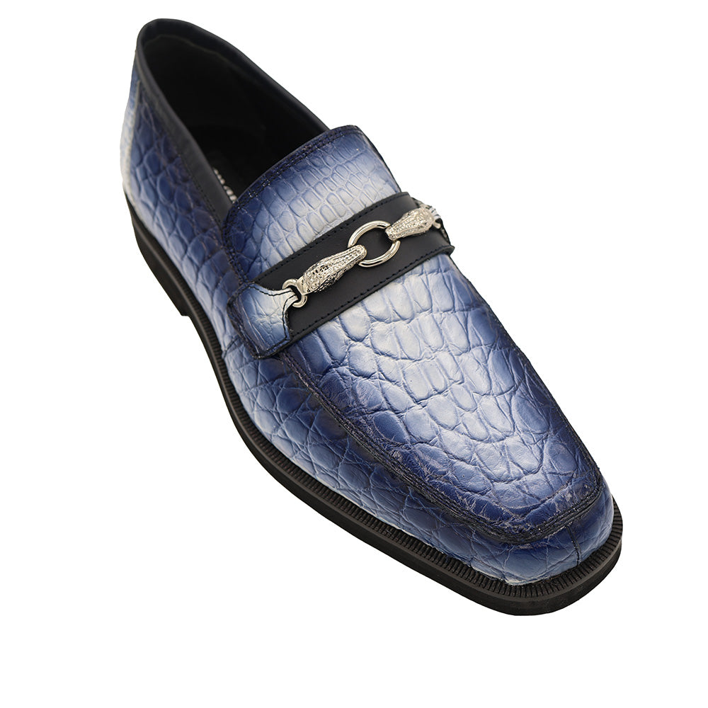 Mauri 4894 Alligator Dirty Blue - Cellini Uomo 