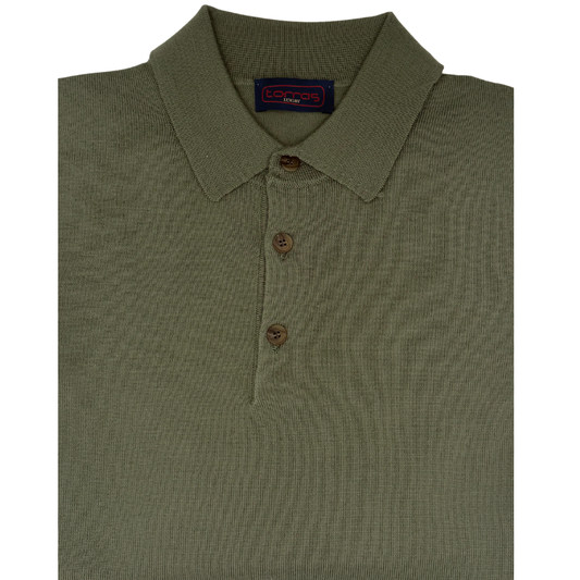 Torras Button Up Knit Polo 1312238R - Cellini Uomo 