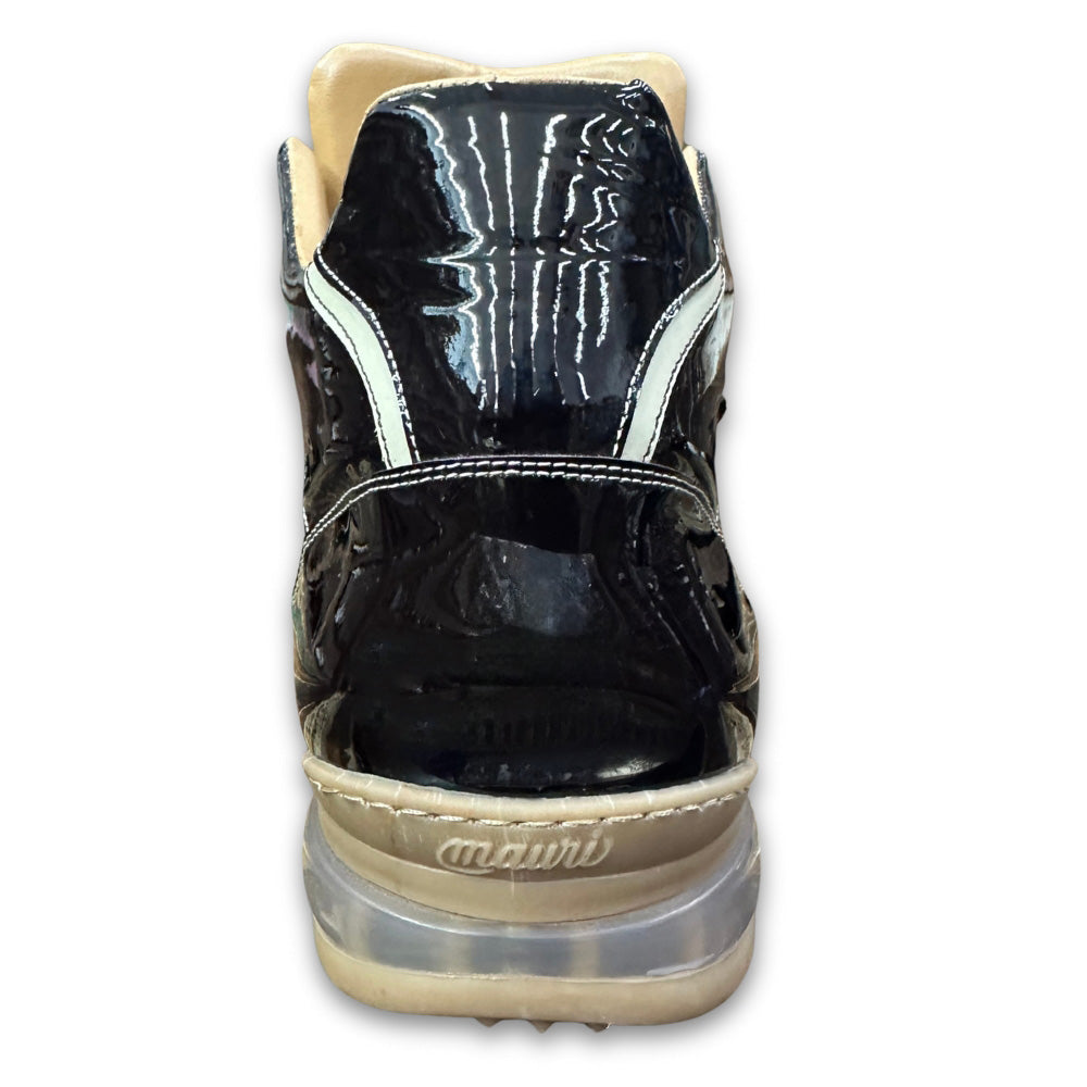 Mauri M797 Patent Leather and Hornback High-Top Sneakers