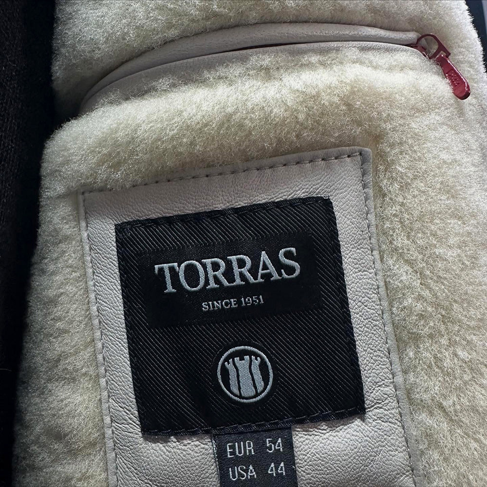 Torras Zipped 100% Leather and Shearling Jacket N82H445 - Cellini Uomo 