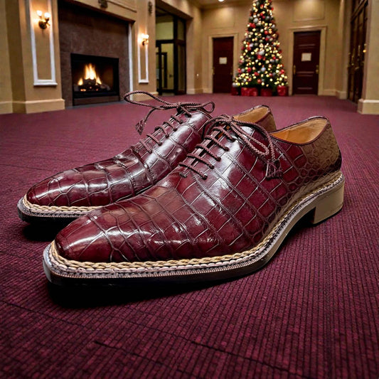 Caporicci 1400 Baby Alligator Lace Up