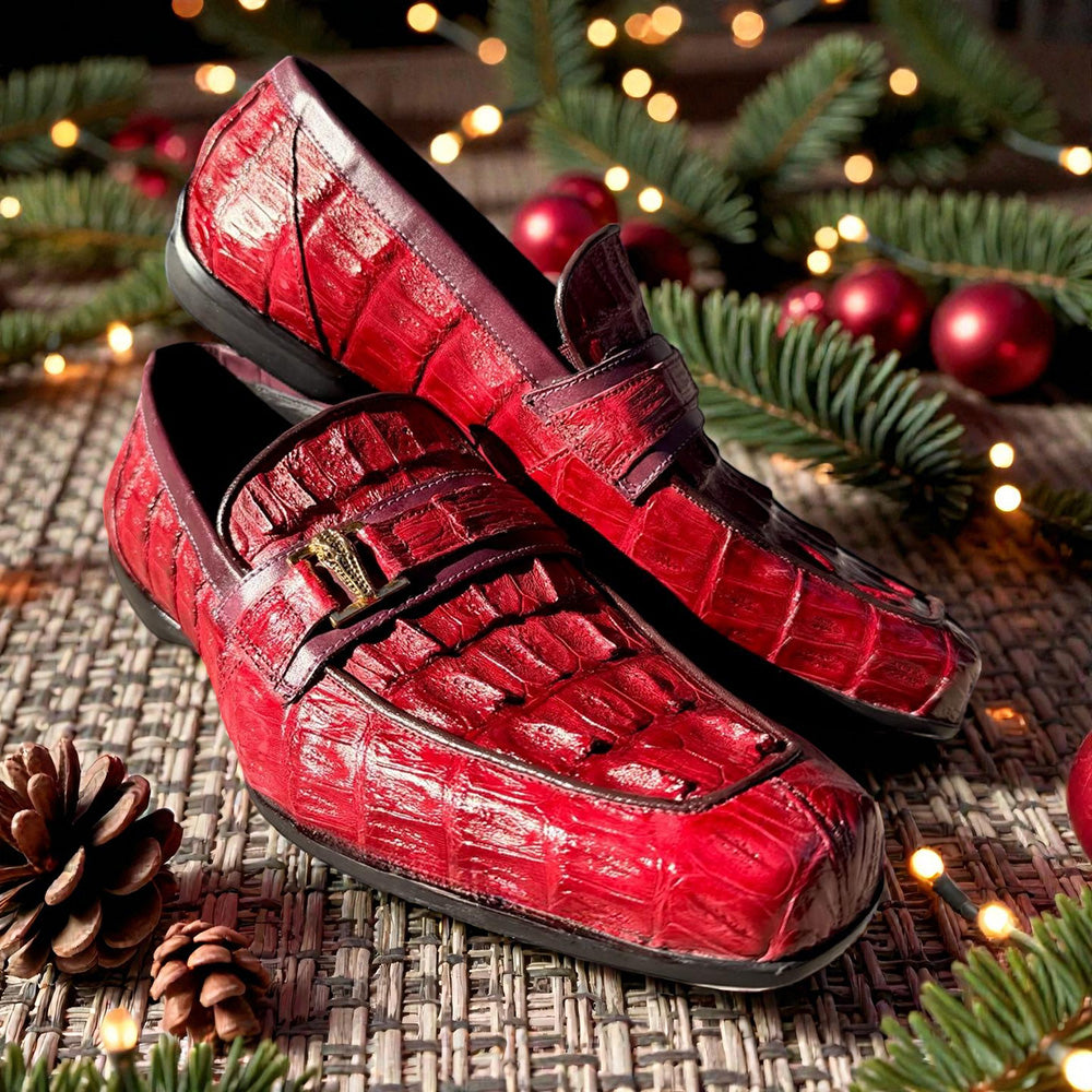 Mauri 9200 Hornback Crocodile Loafer - Cellini Uomo 