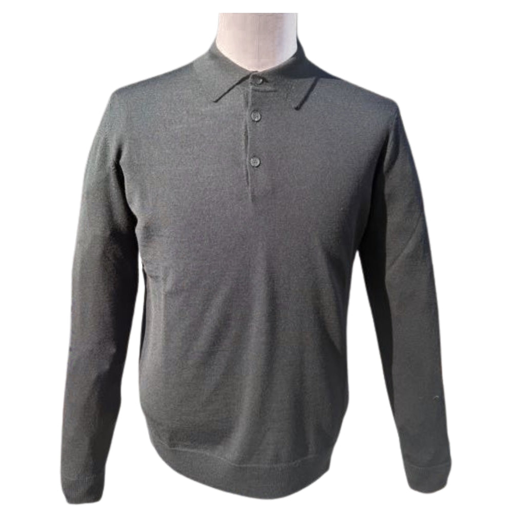 Torras Button Up Knit Polo 1312238R - Cellini Uomo 