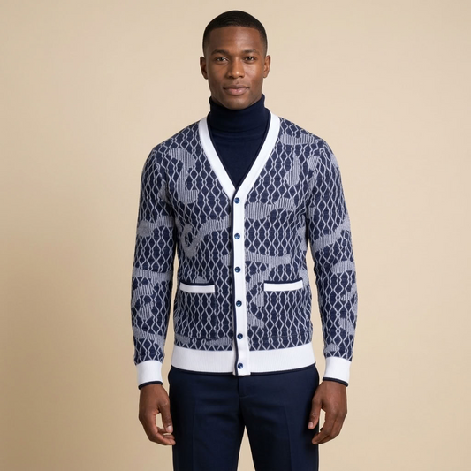 Prestige SW-6548 Wool-Blend Cardigan