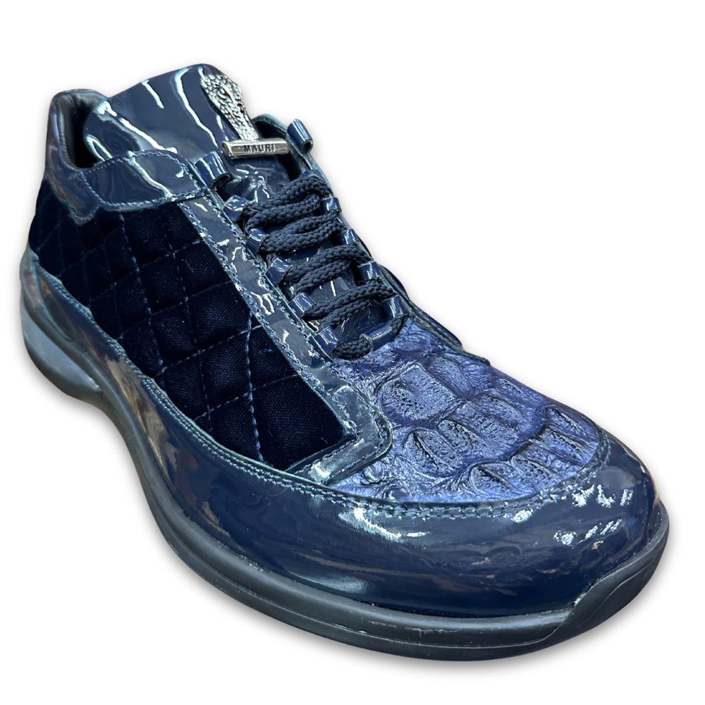 Mauri 8415 Patent Leather, Hornback and Velvet Sneakers