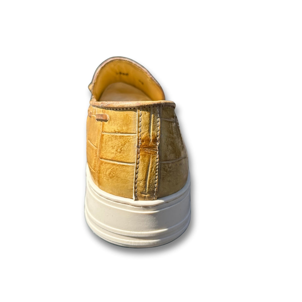 Mauri 8800 Alligator Calf Hand Painted Sneakers - Cellini Uomo 