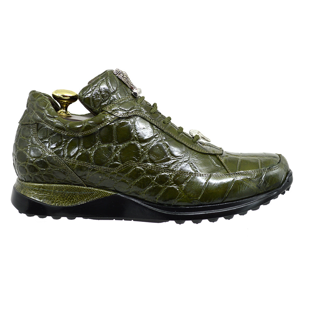 Mauri 8814 Alligator Casuals Olive Green Last Pair - Cellini Uomo 