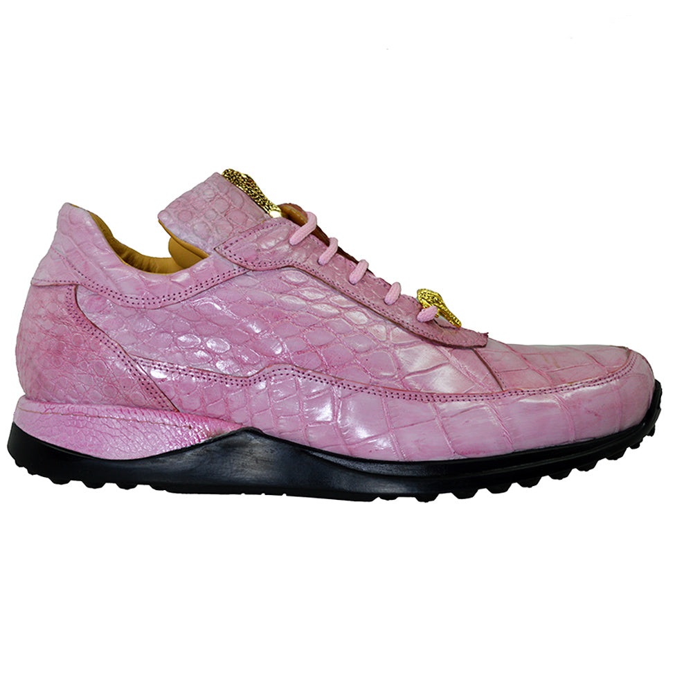 Mauri Casual Alligator Sneaker 8814 in pink, featuring a stylish alligator textured design and casual comfort.