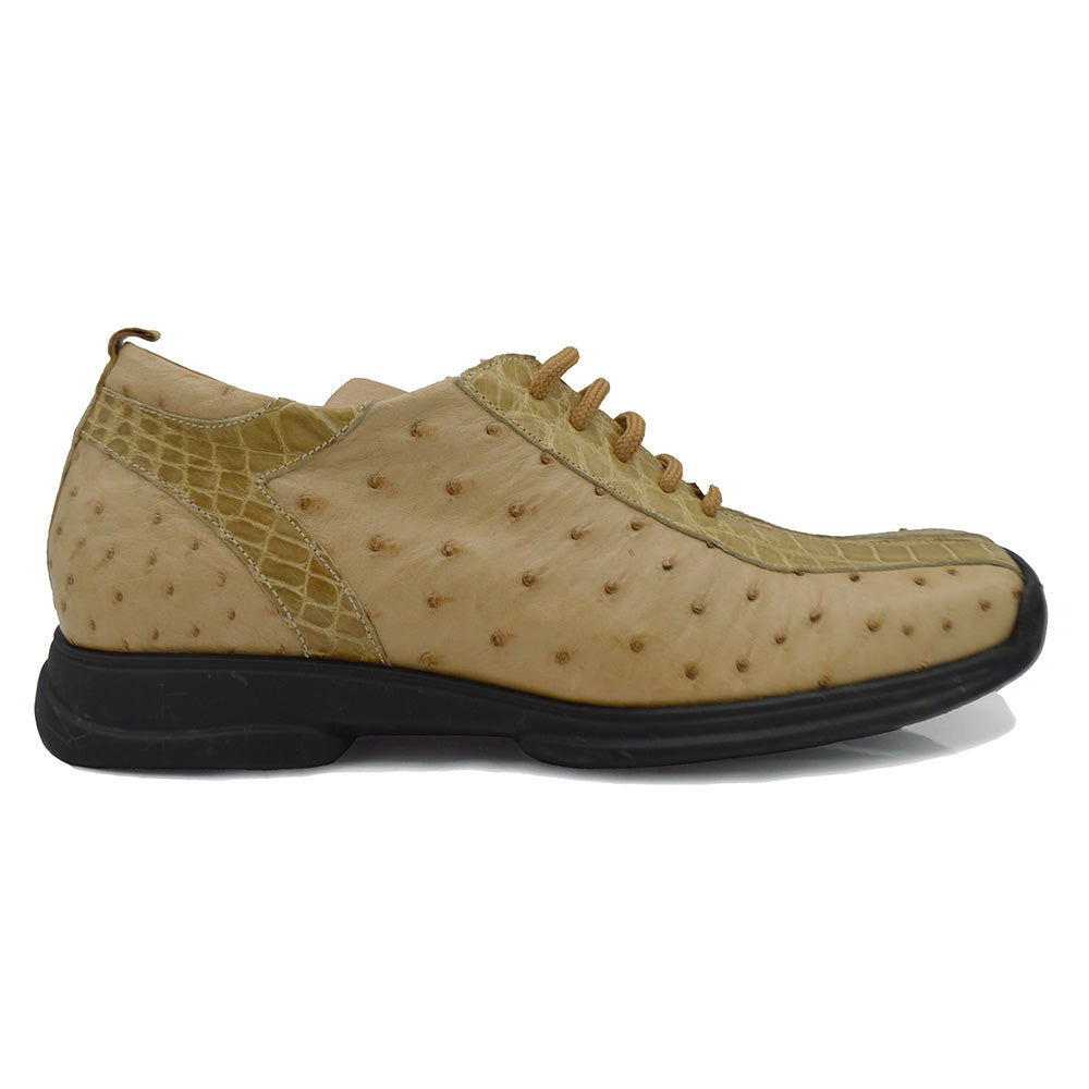 Mauri 9039 Ostrich and Alligator Sneakers - Cellini Uomo 