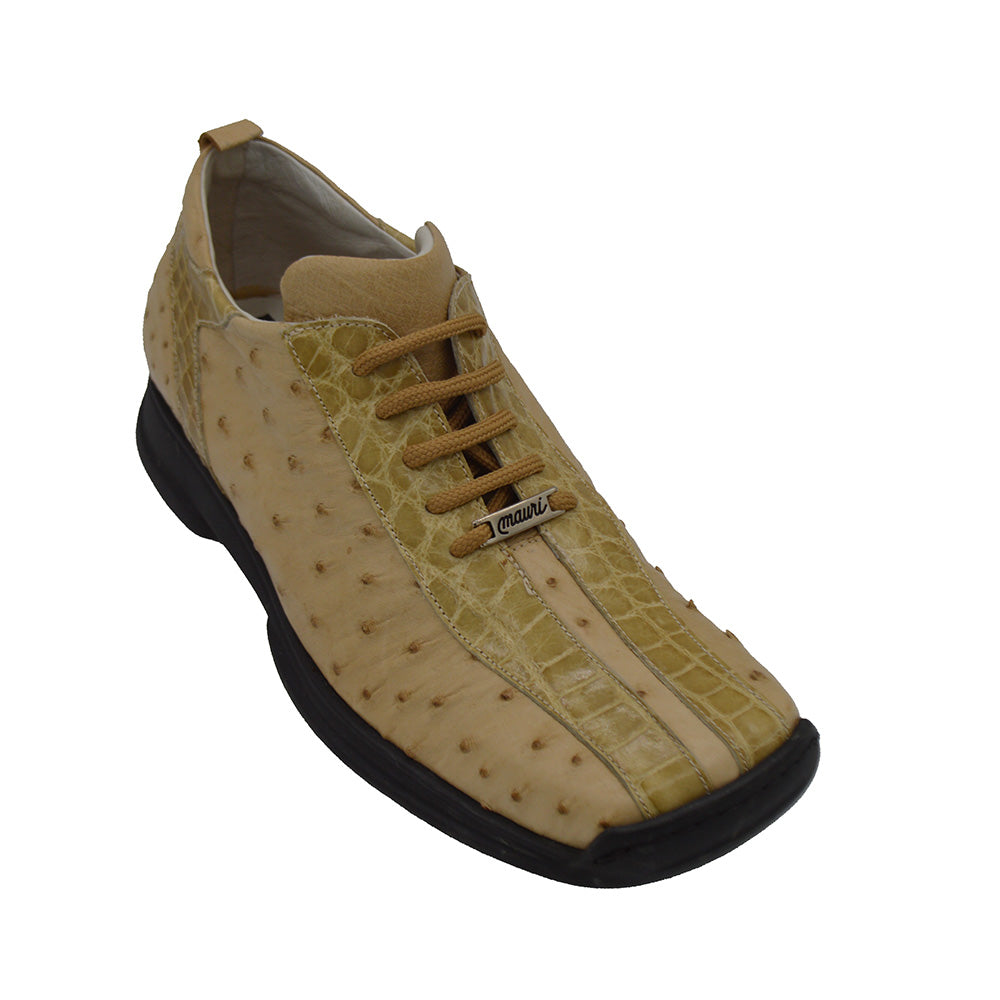 Mauri 9039 Ostrich and Alligator Sneakers - Cellini Uomo 