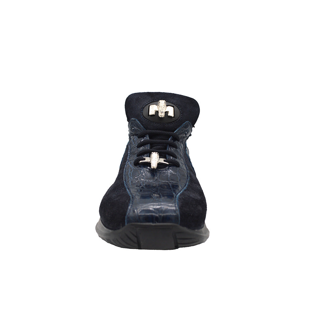 Mauri 9145 Alligator and Suede Sneaker - Cellini Uomo 