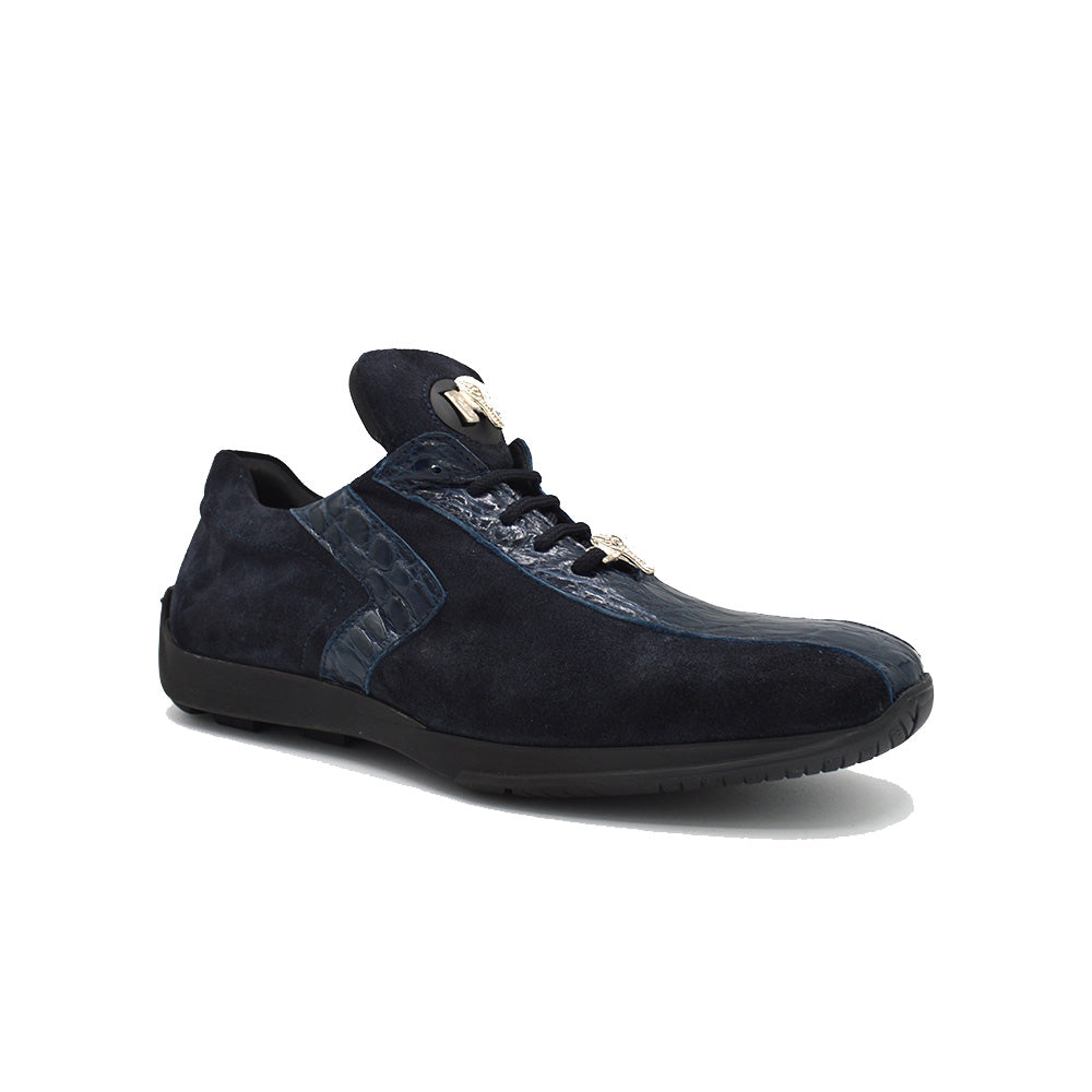 Mauri 9145 Alligator and Suede Sneaker - Cellini Uomo 