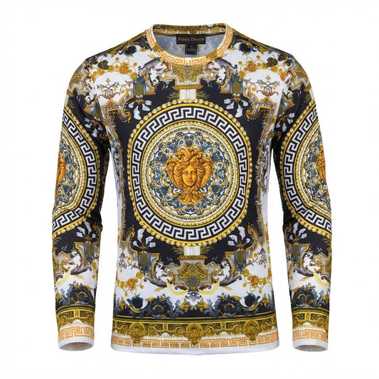 Public Denim Digital Print Luxury Shirt 953